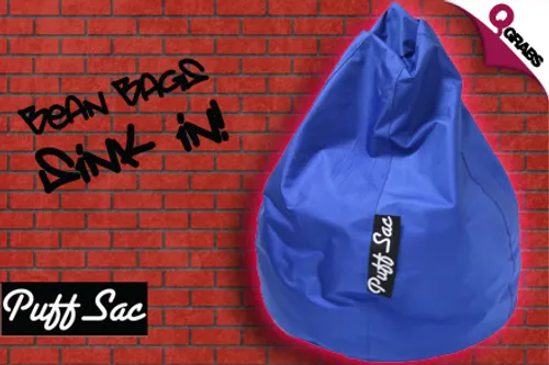 For QR199, Lounge in Style in a Puff Sac Bean Bag - 9 Colors Available! (QR450 Value)
